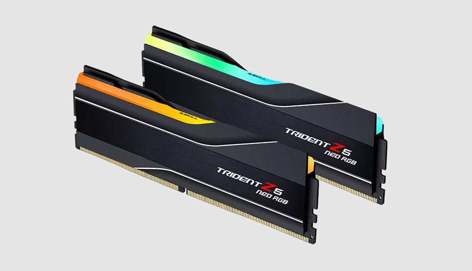 G.SKILL F5-6000J3636F32GX2-TZ5NR 64GB (2 x 32GB)/ DDR5 6000 MT/s/ Timings 36-36-36-96/ Voltage 1.35 V/ TZ5 Neo/ EXPO/XMP 3.0 – G.SKILL MEGS-F5-3636-64G-TZ5NR DDR5 UDIMM(Desktop EXPO/XMP3.0) Product Image