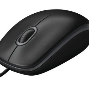 Logitech B100 Optical USB Mouse 800dpi for PC Laptop Mac Tux Full Size Comfort smooth mover 3yr wty – Logitech MILT-B100 Corded Product Image
