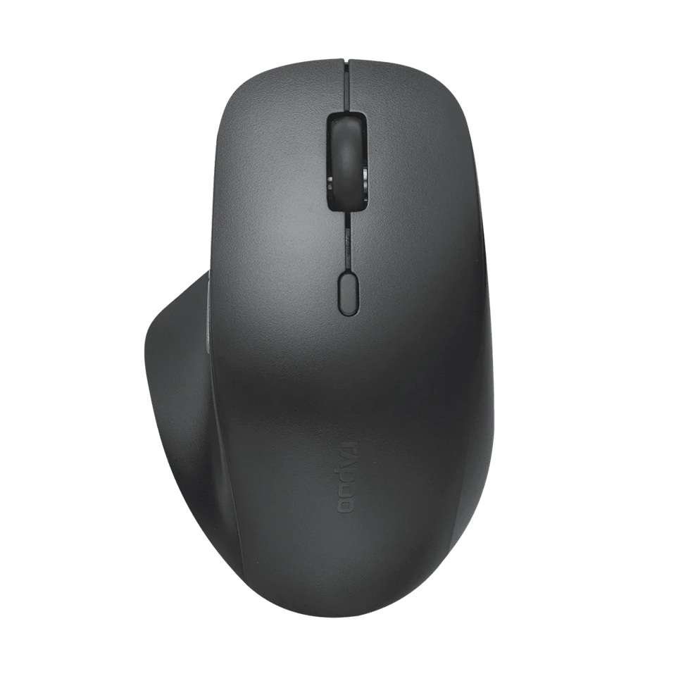 RAPOO M50 PLUS BLACK Wireless Optical Mouse -4-speed preset DPI -Wireless 2.4G transmission. Office and Business Choice – Rapoo MIRP-M50PLUS Wireless & Bluetooth Product Image