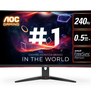 AOC 31.5' Curved Monitor (C32G2ZE) – FHD 240Hz VA