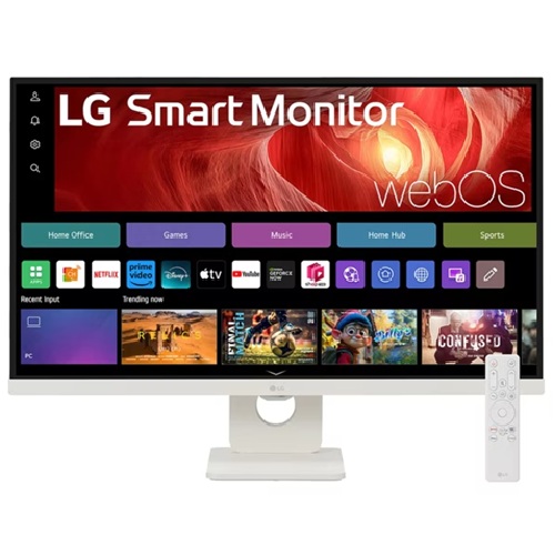 LG 27' 4K UHD IPS Smart Monitor: 3840×2160 (4K UHD)