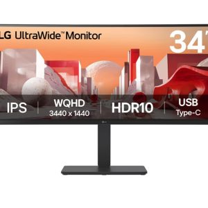 LG 34' UltraWide QHD Curved IPS Monitor with HDR10