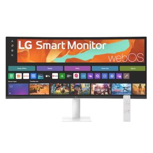LG Smart Monitor 34' WQHD Curved display with 3440x1440 resolution