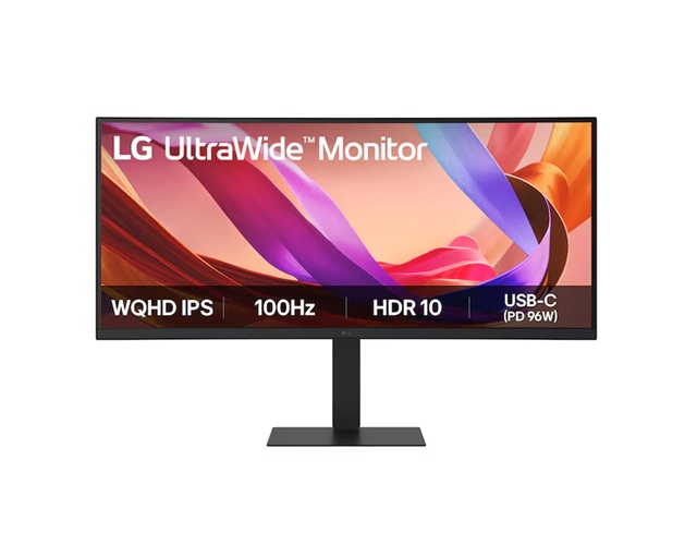 LG 34' UltraWide 21:9 WQHD Curved IPS Monitor with 3440x1440 resolution