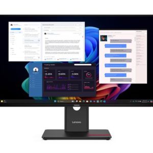 LENOVO ThinkVision T27UD-40 27' UHD IPS Monitor 3840 x 2160 4ms 16:9 Anti-Glare Height Adjustable Tilt Swivel Pivot PD 100W USB-C Hub LAN DP HDMI VESA – Lenovo MNLEN-T27UD-40 27'-31' Monitors Product Image