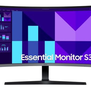 Samsung 27' S39GD FHD 1800R Curved Monitor 1920X1080 16:9 VA 100Hz 4ms 250cd/m2 D-Sub HDMI Tilt VESA Headphone Eye Saver Mode Black 3YR WTY – Samsung MNS-LS27D390GAEXXY 27'-31' Monitors Product Image