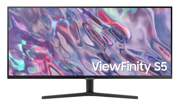 Samsung 34' ViewFinity S50GC UWQHD Ultra-Wide 3000:1 100Hz 3440x1440 21:9 5ms 250 cd/㎡ HDR10 VA DP 2xHDMI Headphone Tilt Adjustable VESA Black 3Y WTY – Samsung MNS-LS34C500GAEXXY 31.5'-Above Monitors Product Image