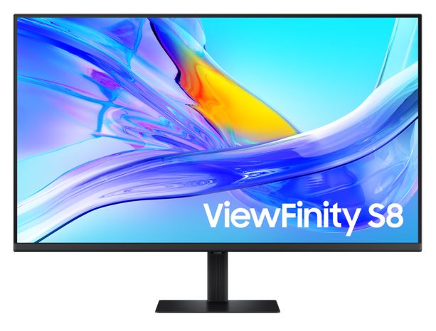 Samsung 37' ViewFinity S8 UHD 4K 3840x2160 HDR10 16:9 60Hz 5ms 350 cd/㎡ VA DP HDMI USB-C HUB LAN HAS Tilt Swivel VESA Gaming Monitor Black 3YR – Samsung MNS-LS37D800UAEXXY 31.5'-Above Monitors Product Image