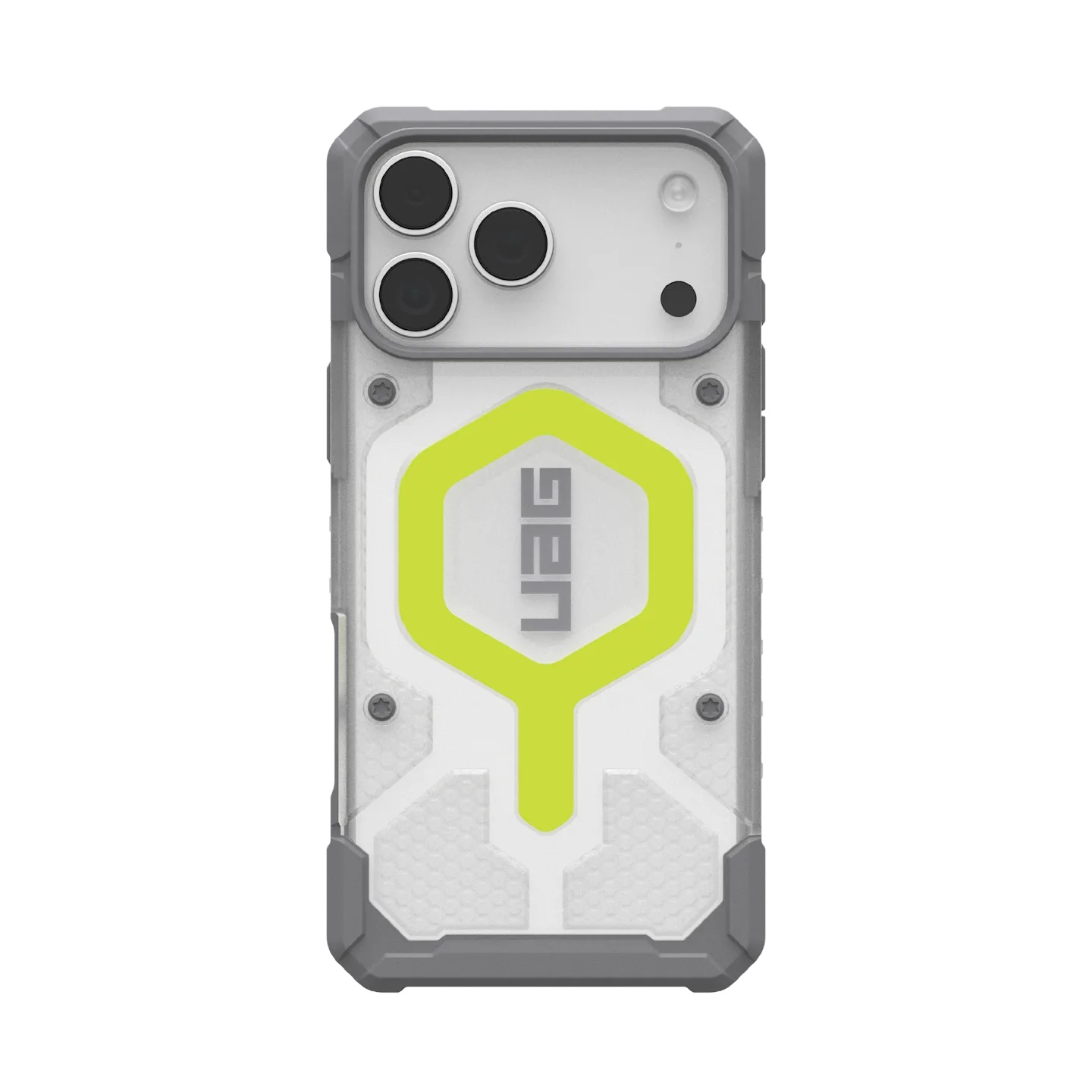 UAG Pathfinder Clear MagSafe Apple iPhone 17 Pro (6.3') Rugged Case - Active Neon (114551118181)