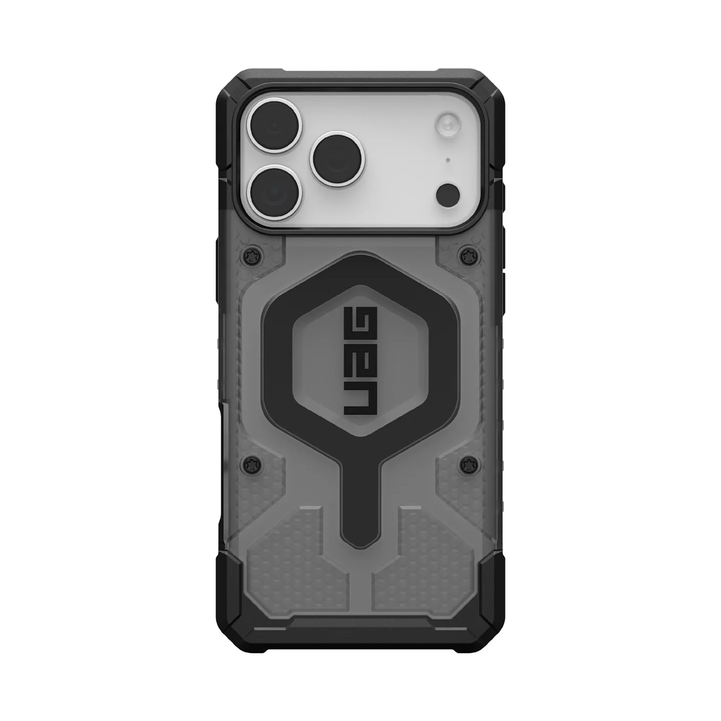 UAG Pathfinder Clear MagSafe Apple iPhone 17 Pro Max (6.9') Rugged Case - Ash/Black (114552113140)