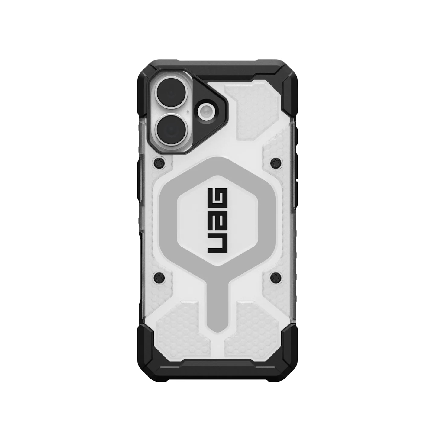 UAG Pathfinder Clear MagSafe Apple iPhone 17 (6.3') Rugged Clear Case - Ice/Silver (114553114333)