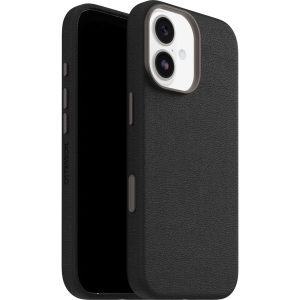 OtterBox Symmetry Cactus Leather MagSafe Apple iPhone 17 (6.3') Case Noir Ash (Black) - (77-99013)