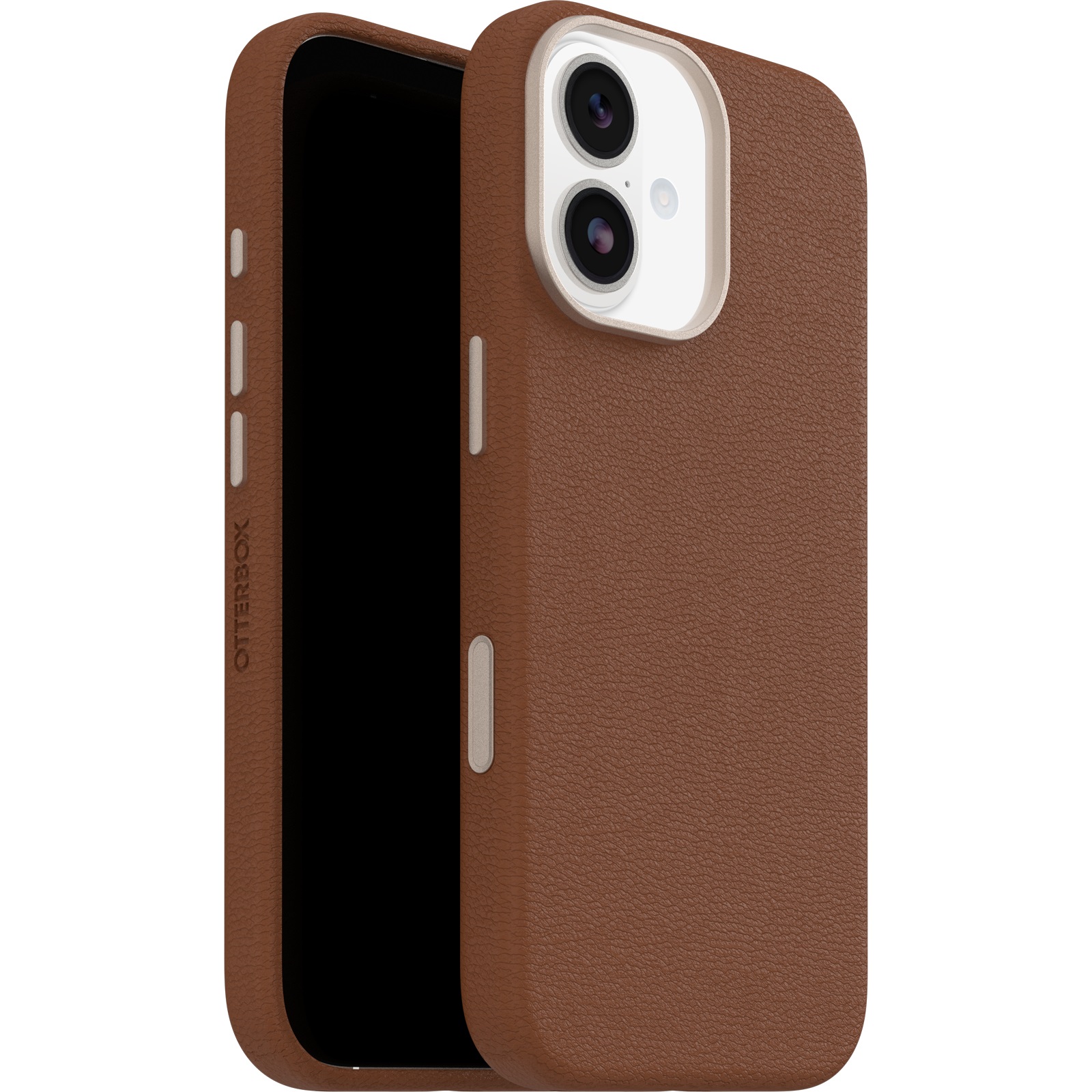 OtterBox Symmetry Cactus Leather MagSafe Apple iPhone 17 (6.3') Case Desert Saddle (Brown) - (77-99017)