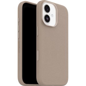 OtterBox Symmetry Cactus Leather MagSafe Apple iPhone 17 (6.3') Case Grey Comfort (Biege) - (77-99025)