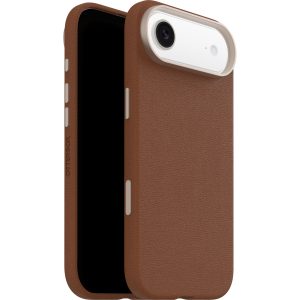 OtterBox Symmetry Cactus Leather MagSafe Apple iPhone Air (6.5') Case Desert Saddle (Brown)- (77-99033)