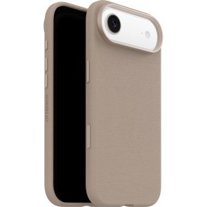 OtterBox Symmetry Cactus Leather MagSafe Apple iPhone Air (6.5') Case Grey Comfort (Biege) - (77-99041)