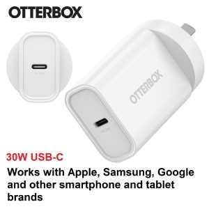 OtterBox 30W USB-C (Type I) PD Fast Wall Charger - White (78-81353)