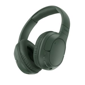 Belkin SoundForm Surround Wireless Over-The-Ear Headphones + USB-C Cable (1.2M) + Audio Cable (3.5mm) (1.2M)  - Olive (AUD009FQOL)