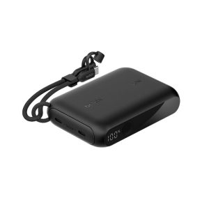 Belkin BoostCharge 10K mAh Power Bank with Display + USB-C to USB-C Cable 60W (15CM) - Black (BPB027fqBK)
