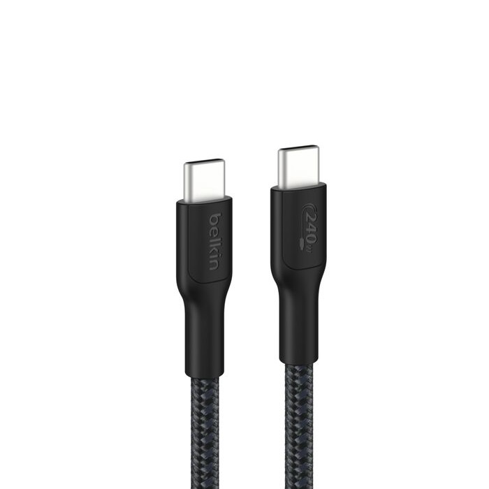 Belkin BoostCharge Pro Braided USB-C to USB-C Cable (3M) - Black (CAB025fq3MBK)