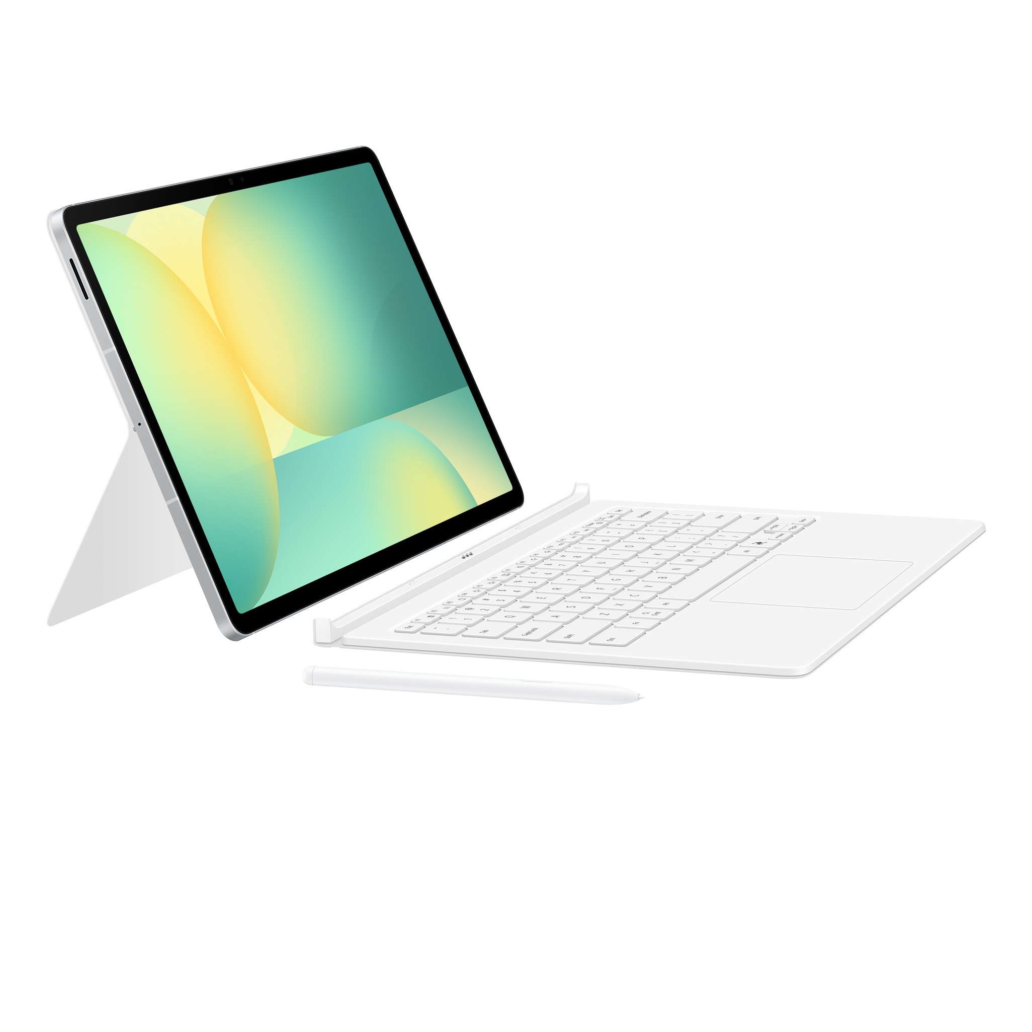 Samsung Galaxy Tab S10 FE+ Book Cover Keyboard with Trackpad - White(EF-DX625UWEGWW)