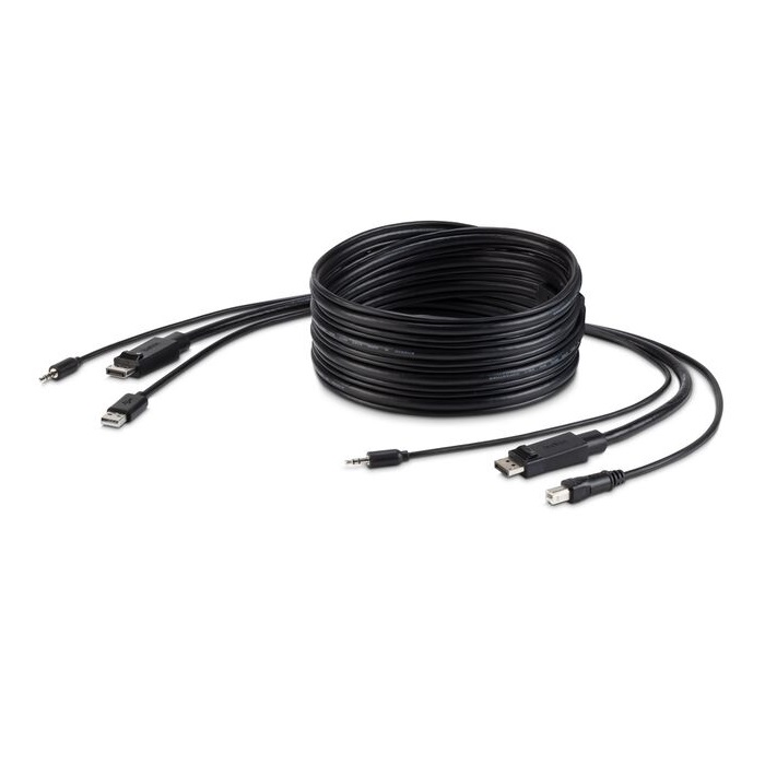 Belkin Cybersecurity and Secure KVM TAA DisplayPort + USB A/B + Audio Combo Cable - 6FT