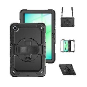 USP Rugged Samsung Galaxy A11/Tab A9 (8.7') Case Black - Built-in-Kickstand