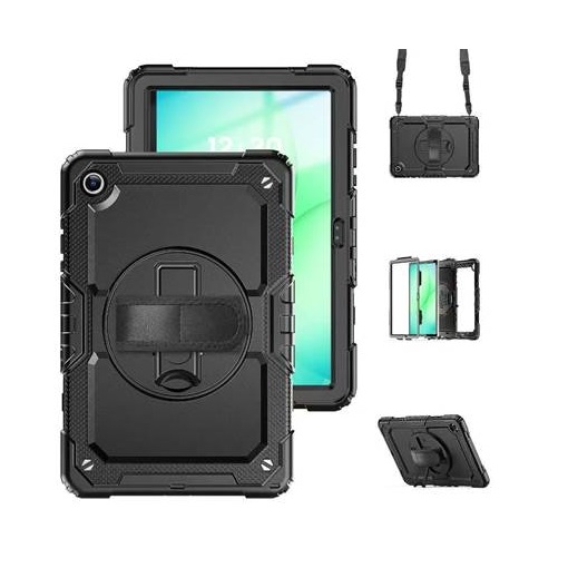 USP Rugged Samsung Galaxy A11+/Tab A9+ (11') Case Black - Built-in-Kickstand