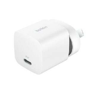 Belkin BoostCharge 25W USB-C PD 3.1 Cubic Wall Charger - White (WCA012auWH)