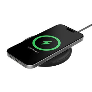 Belkin BoostCharge 15W Wireless Charging Pad + 20W Wall Charger + USB-C to USB-C Cable (1.5M) - Black (WIA012auBK)