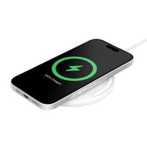 Belkin BoostCharge Wireless Charging Pad + USB-C to USB-C Cable (1.5M) - White (WIA012fqWH)