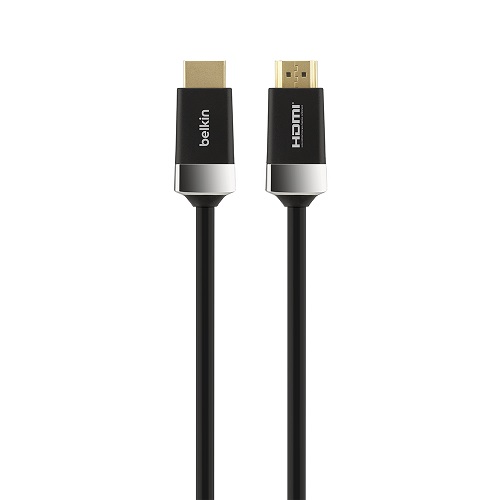 Belkin Advanced Series High Speed w/Ethernet HDMI Cable 4K/Ultra HD Compatible (5M) - Black(AV10050BT5M)