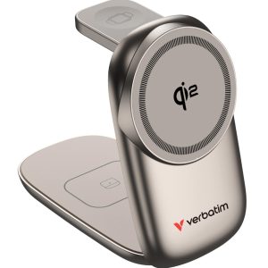 Verbatim 3 in 1 Wireless Docking Qi2 Certified