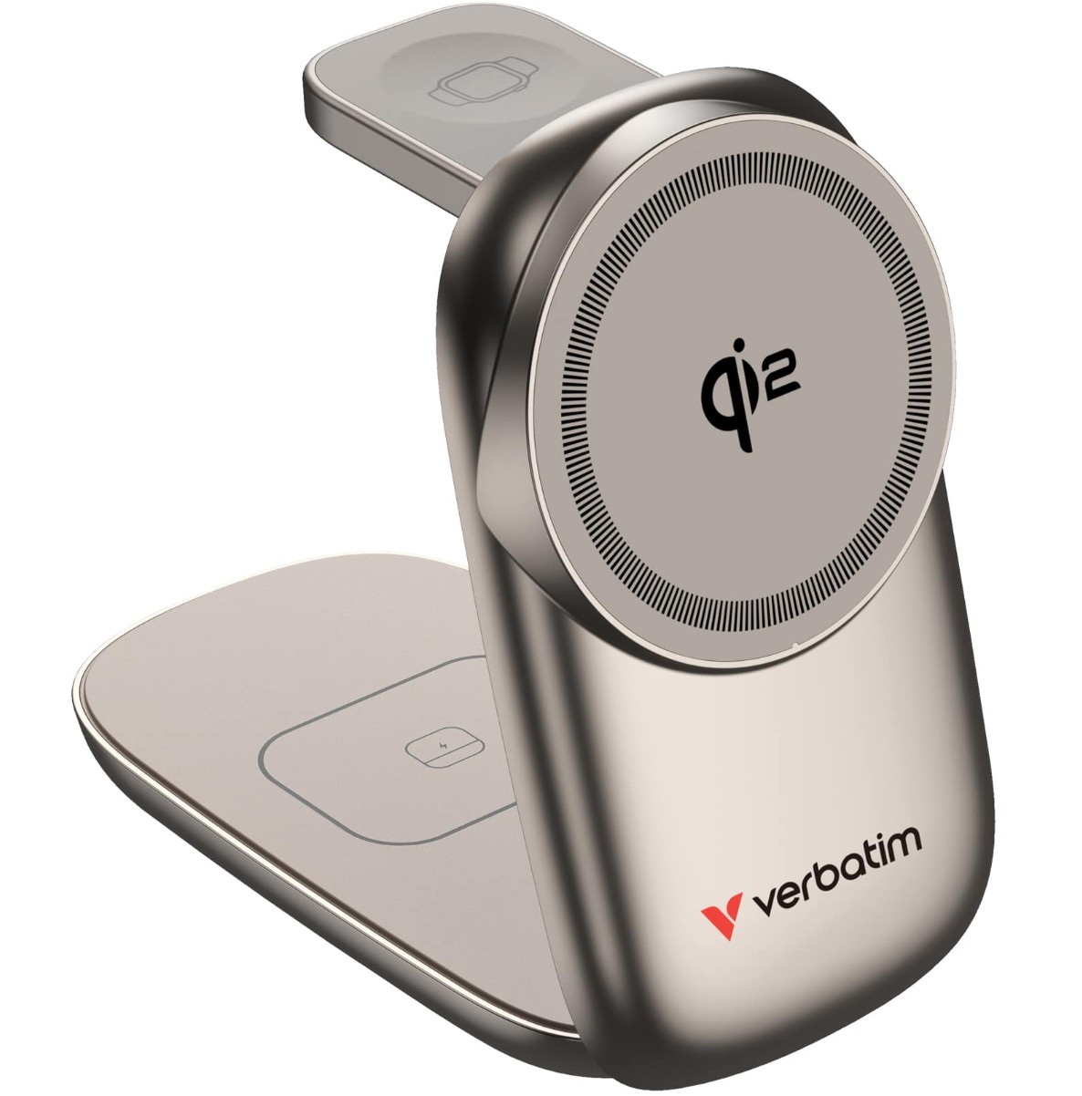 Verbatim 3 in 1 Wireless Docking Qi2 Certified