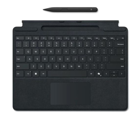 Microsoft Surface Pro 8/9/X/10/11 Business Signature Mechanical & Backlit Key Large Type cover Keyboard Black with Slim Pen – Microsoft NAMS-8X6-00182 Tablet Accessories - 11.6' Product Image