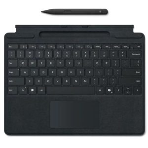 Microsoft Surface Pro 8/9/X/10/11 Business Signature Mechanical & Backlit Key Large Type cover Keyboard Black with Slim Pen - EU required – Microsoft NAMS-8X8-00155 Tablet Accessories - 11.6' Product Image