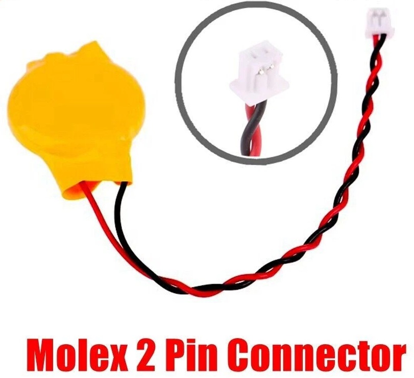 Internal CMOS Battery CR2032 Molex 2 pin – Leader NBCMOSBAT Notebooks Product Image