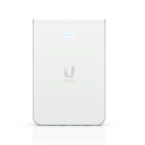 Ubiquiti UniFi Wi-Fi 6 In-Wall Wall-mounted Access Point with a Built-in PoE Switch