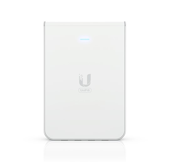 Ubiquiti UniFi Wi-Fi 6 In-Wall Wall-mounted Access Point with a Built-in PoE Switch