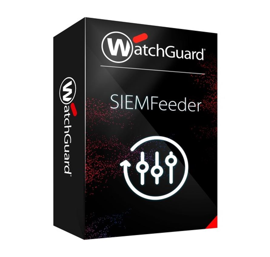 WatchGuard SIEMFeeder - 3 Year - 1001 to 5000 licenses – Watchguard NWG-WGSIEM30603 Firewalls & Network Security Product Image