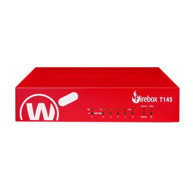 Trade Up to WatchGuard Basic Security Suite for Firebox T145 - 3-Year – Watchguard NWG-WGT1450203 Firewalls & Network Security Product Image