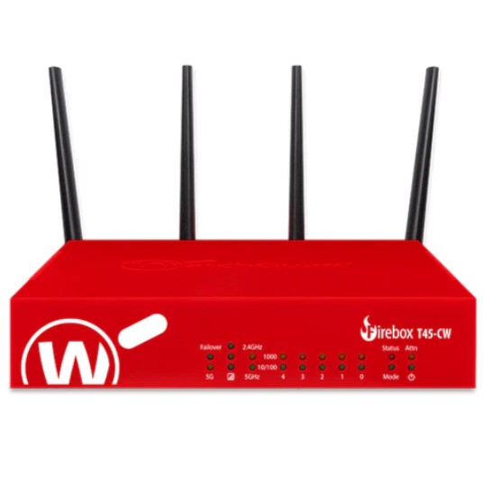 Points Activation Bundle for WatchGuard Firebox T45-CW + Appliance for MSSP - Comes with 3 Month Subscription – Watchguard NWG-WGT4903309 Firewalls & Network Security Product Image