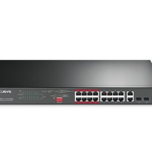 Mercusys MS120GP 20-Port Gigabit Rackmount Switch with 16-Port PoE+ – TP-LINK NWMS-MS120GP Network Switches Product Image