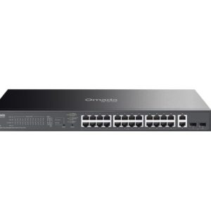 TP-Link ES228GP Omada 28-Port Gigabit Easy Managed Switch with 24-Port PoE+ – TP-LINK NWTL-ES228GP TP-Link Omada Product Image