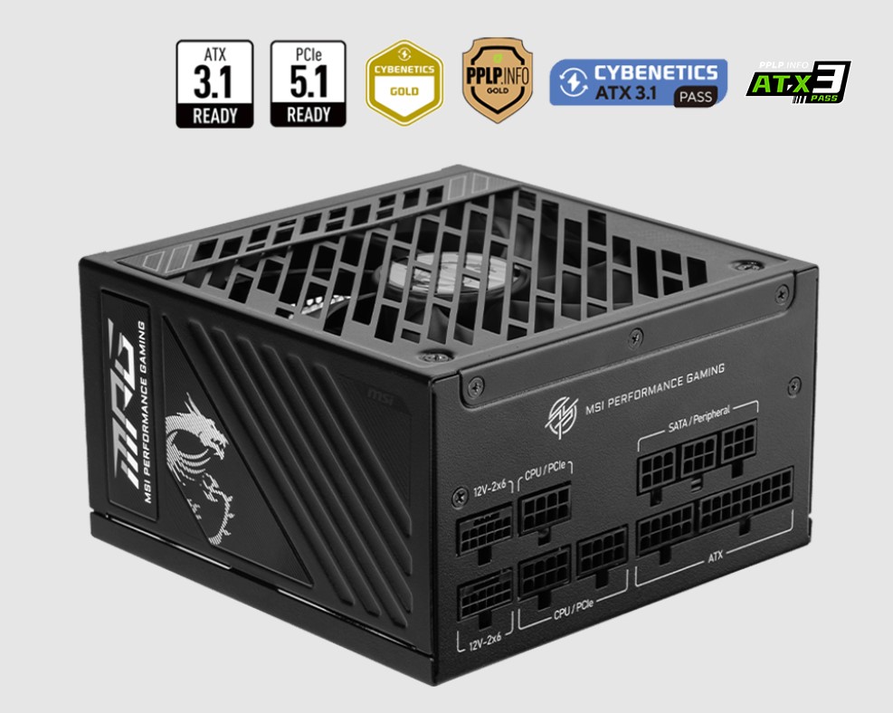 MSI MAG A1250GS PCIE5 ATX Power Supply Unit