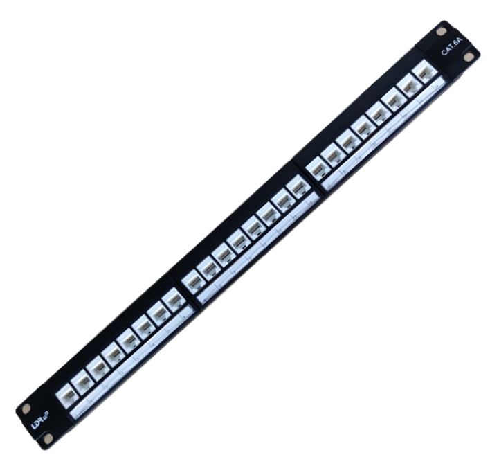 LDR 24 Port Cat6A UTP Patch Panel Rack Mount - 1U – LDR RCLDR-ACC-PP-24-6A Accessories Product Image