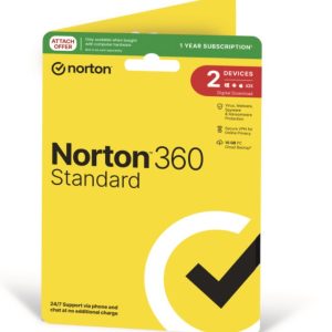 Norton 360 Standard 10GB AU 1 User 2 Devices 12 months GENERIC ATTACH RSP DVDSLV GUM – Norton SNN-EMP-2D-OEM Anti-Virus Software Product Image
