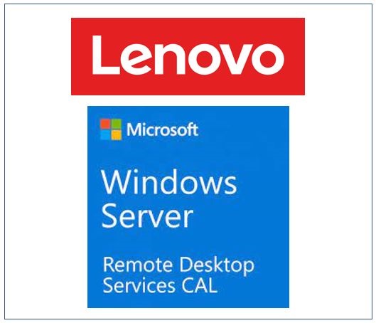 LENOVO Windows Server 2019 Remote Desktop Services Client Access License (10 User) ST50 / ST250 / SR250 / ST550 / SR530 / SR550 / SR650 / SR630 – Lenovo ISG SVL-7S05002HWW-D Lenovo Server Software Product Image
