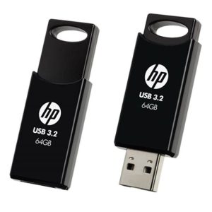 HP 712B 64GB USB 3.2 Flash Drive Memory Stick Thump Key External Storage Capless Sliding Design for Windows/Mac (to bundle with HP/Lenovo >16GB/32GB) – PNY USHP-712B64G USB3.0 Memory Thumb Drive Product Image