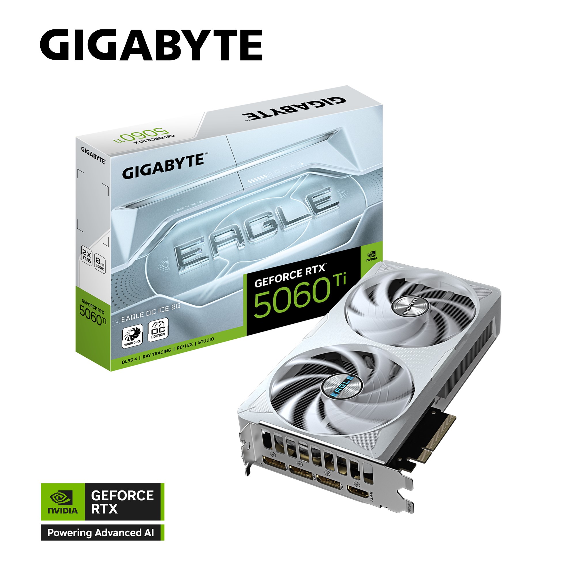 Gigabyte GeForce RTX™ 5060 Ti EAGLE OC ICE 8G